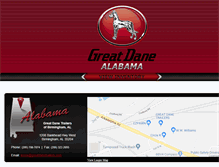 Tablet Screenshot of greatdanealabama.com